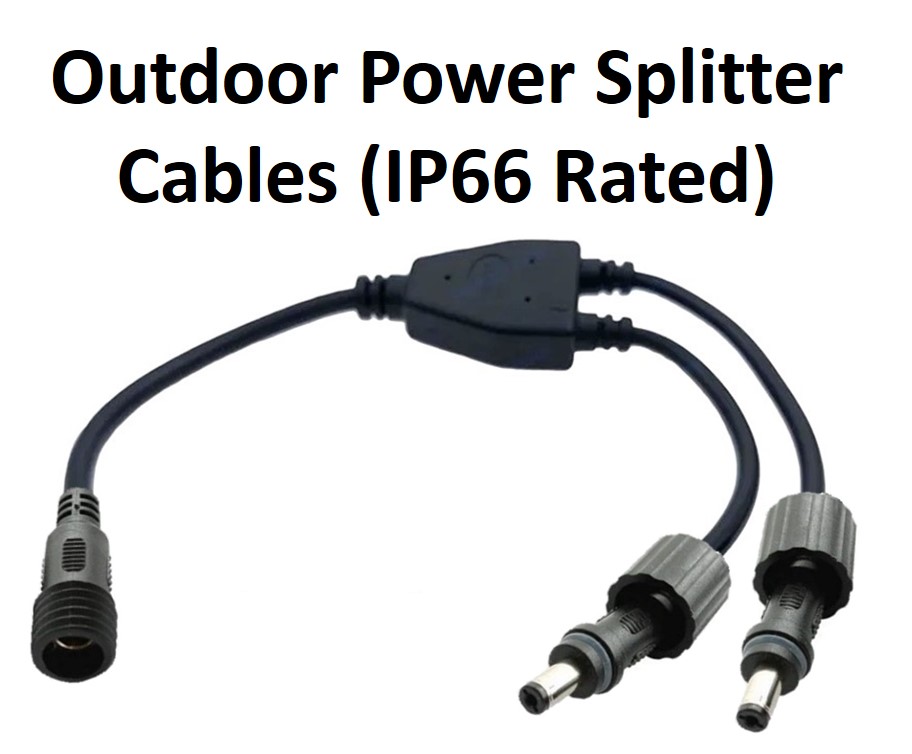 Outdoor Power Splitter Cables (IP66 Rated)